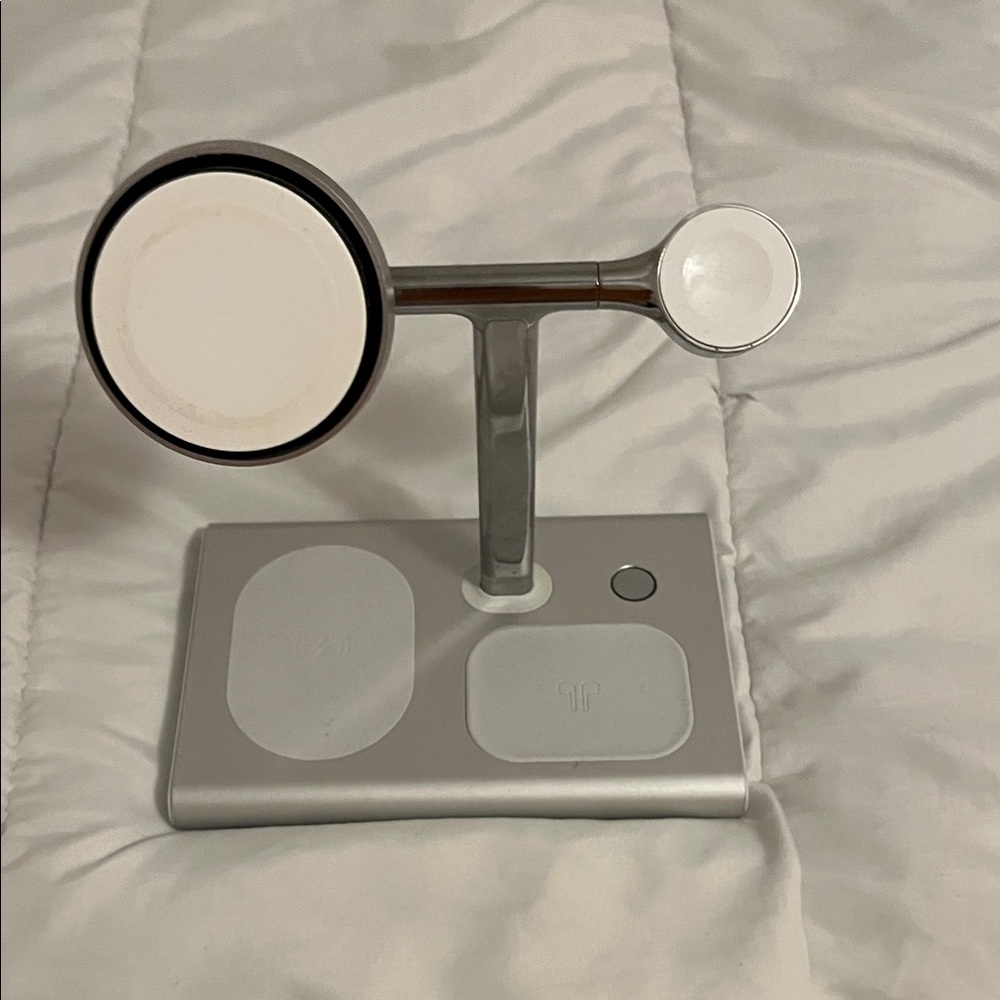 Silver Wireless Charging Stand
